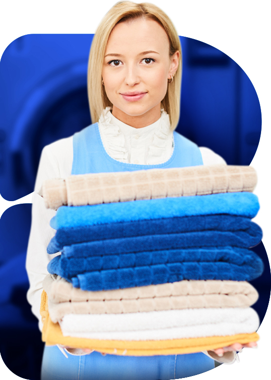 Clean and perfectly folded laundry