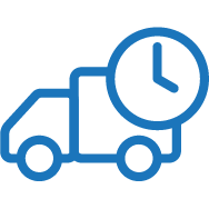 delivery bus icon with timer