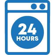 Washing machine for 24 hrs